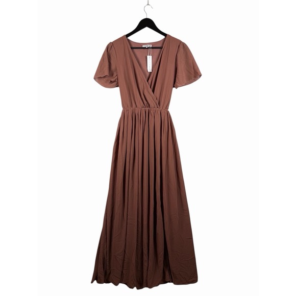 NWT Baltic Born Kristina Maxi Dress Mauve Bridesmaid Boho Flowy Size M - Picture 2 of 8